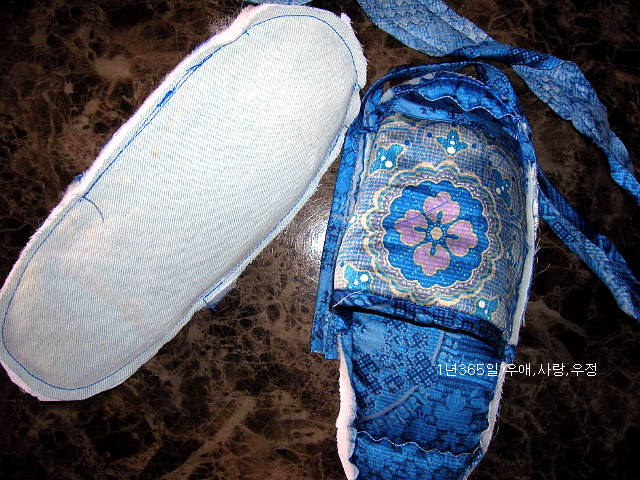 자투리천으로 만든 소품- 발매트와 슬리퍼