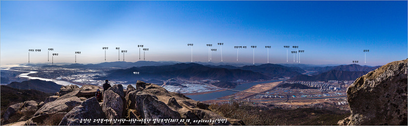 부산 금정산 조망도