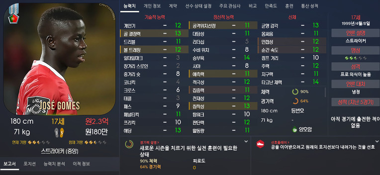 FM2017 공식로스터 포텐정리 | 인스티즈