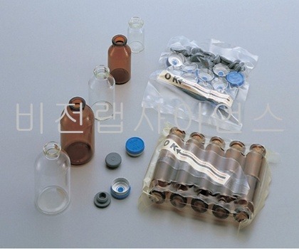 STERILIZED VIALS GLASS,멸균바이알(고무마개,캡첨부) 