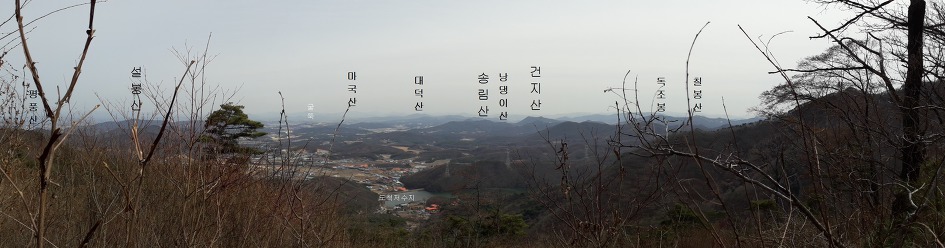 광주 태화산 미역산지나 섭산 웃골산 산길(2019년4월7일)