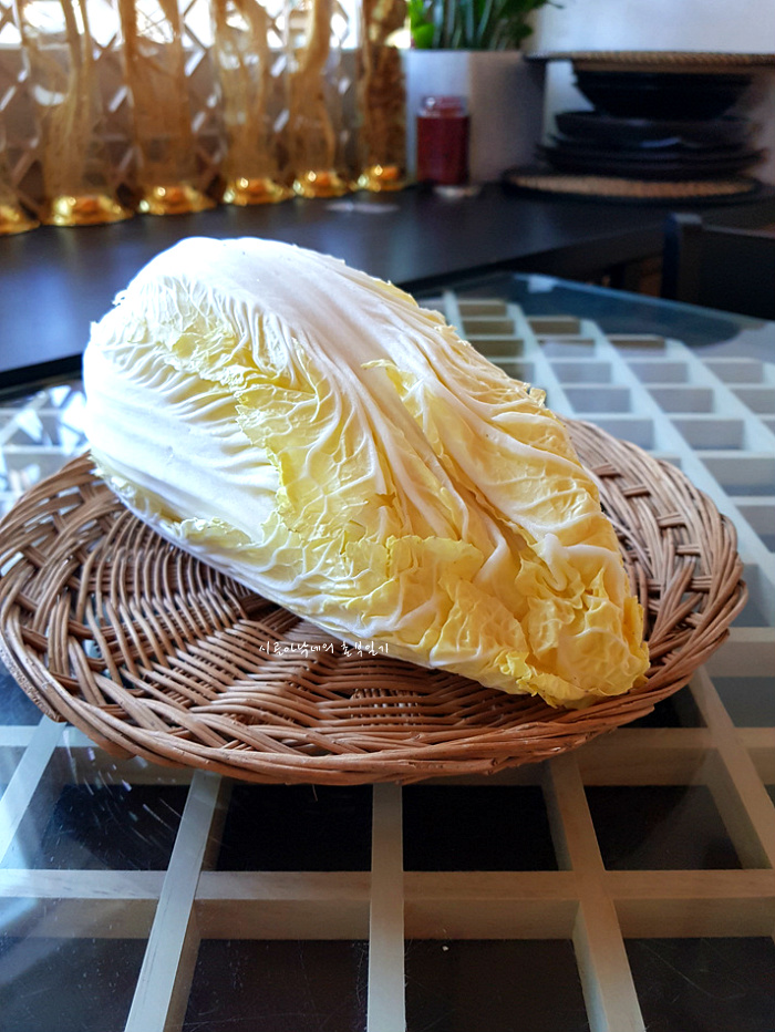 노란 알배추에 양념 고추장, 만능 고추장 만들기^^*